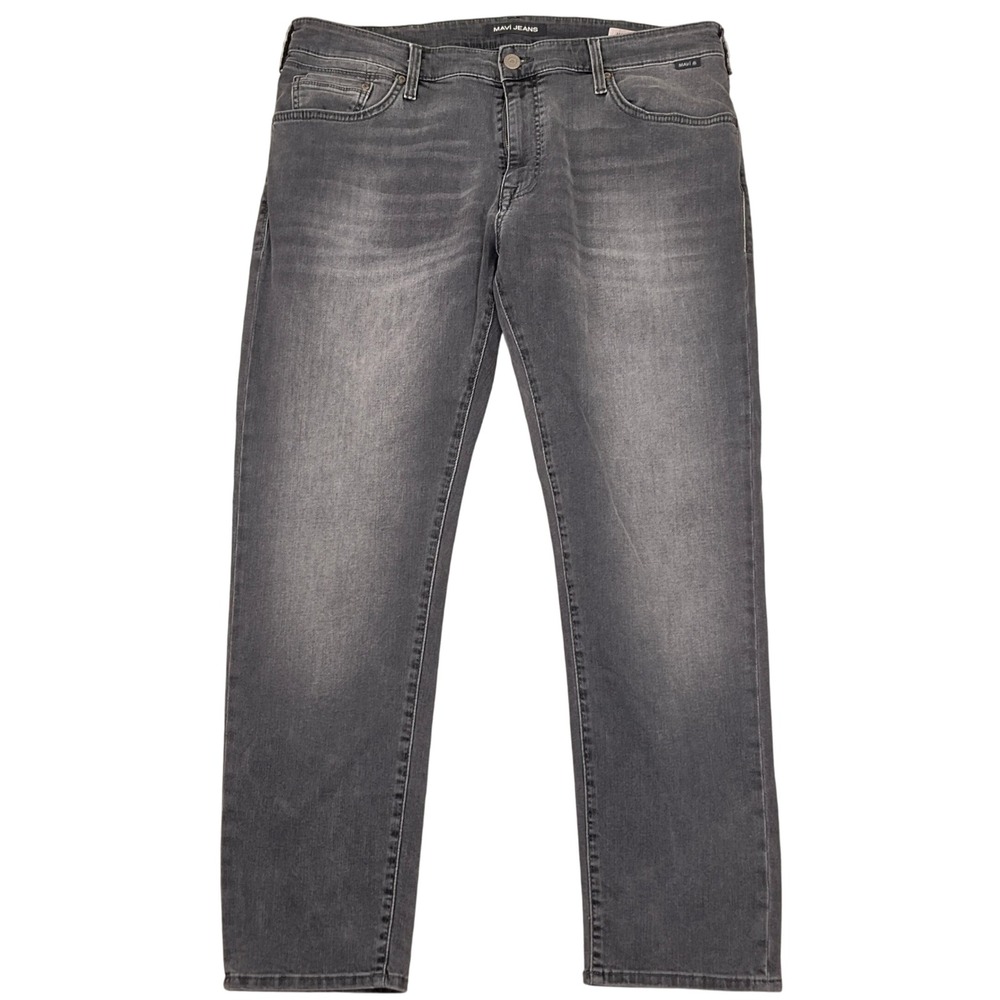 Mavi Jeans Men 37W 30L Gray Marcus Slim Straight Leg‎ Denim Pants